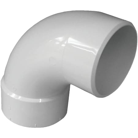 Ipex Canplas 3 In. SDR 35 90 Deg. PVC Sewer and Drain Street Elbow 1/4 Bend 414173BC